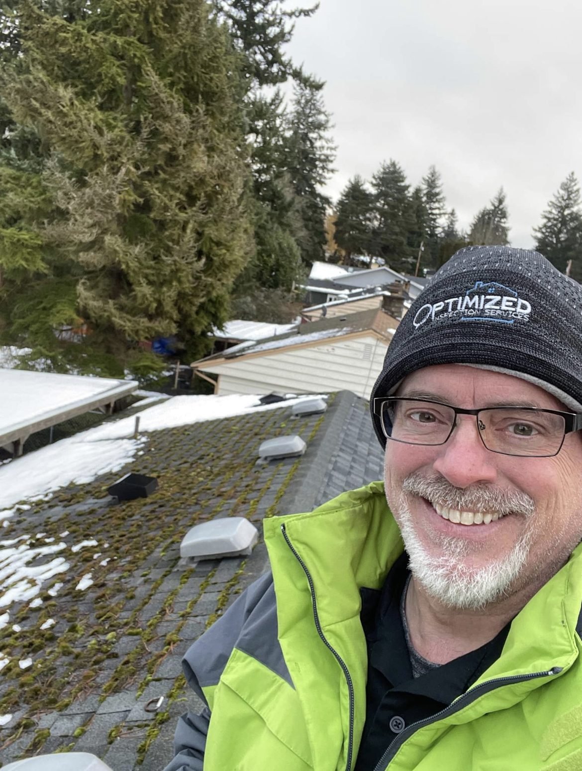 Bryan Mize on a roof in Bremerton WA